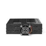 Chieftec CBP-425 panel bahía disco duro Placa de bus común o backplane Negro negro, Placa de bus común o backplane, Negro, 2.5/3.5/5.25", SATA, SATA II, SATA III, Serial Attached SCSI (SAS), SAS, SATA, SATA II, SATA III, 2.5"