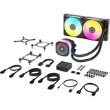 Corsair iCUE LINK TITAN 240 RX RGB, Refrigeración por agua negro