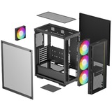 DeepCool R-MATREXX55-BCAGA4-G-4, Cajas de torre negro