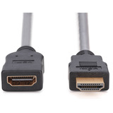 Digitus Cable de extensión HDMI High Speed con Ethernet, Cable alargador negro