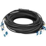 Digitus Cable de fibra óptica Universal Breakout, dúplex, conector LC/UPC, monomodo OS2 negro