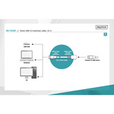 Digitus DA-73106, Cable alargador negro