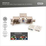 Digitus DN-91411-24, Patch Panel negro