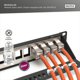 Digitus DN-91411-24, Patch Panel negro