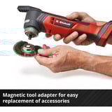 EINHELL Herramienta multifunción profesional a batería TP-MG 18 Li BL-Solo, 18 voltios rojo/Negro