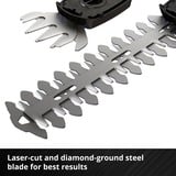 EINHELL Power X-Change Tijeras de césped / tijeras para arbustos GE-CG 18/100 Li T-Solo, 18 Voltios, Podadora rojo/Negro