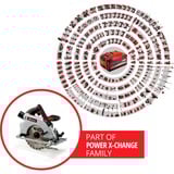 EINHELL TE-CS 18/190 Li BL - Solo, 4331210, Sierra circular rojo/Negro