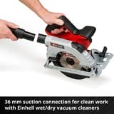 EINHELL TE-CS 18/190 Li BL - Solo, 4331210, Sierra circular rojo/Negro