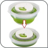 Emsa 512992 molinillo para alimentos, Cuenco verde/Transparente, Verde, 285 mm, 285 mm, 76 mm