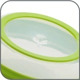 Emsa 512992 molinillo para alimentos, Cuenco verde/Transparente, Verde, 285 mm, 285 mm, 76 mm