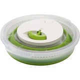 Emsa Basic escurridor de ensalada Verde Botón, Cuenco verde/Transparente, Botón, Verde, Polipropileno (PP), Elastómero termoplástico (TPE), 4 L, Alrededor, 285 mm