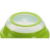 Emsa Basic escurridor de ensalada Verde Botón, Cuenco verde/Transparente, Botón, Verde, Polipropileno (PP), Elastómero termoplástico (TPE), 4 L, Alrededor, 285 mm