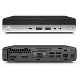 HP EliteDesk 800 G4 DM Reacondicionado, Mini-PC  negro/Plateado