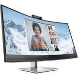 HP Monitor de conferencias USB-C curvo WQHD E34m G4, Monitor LED negro/Plateado, 86,4 cm (34"), 3440 x 1440 Pixeles, Wide Quad HD, LCD, 5 ms, Negro