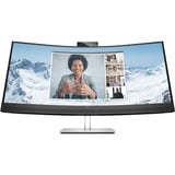 HP Monitor de conferencias USB-C curvo WQHD E34m G4, Monitor LED negro/Plateado, 86,4 cm (34"), 3440 x 1440 Pixeles, Wide Quad HD, LCD, 5 ms, Negro