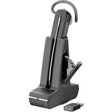 HP Poly Poly Savi 8245 Soporte para auriculares y accesorios de transporte, Auriculares con micrófono negro