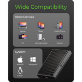 ICY BOX IB-1920M-C42 Caja externa para unidad de estado sólido (SSD) Negro M.2, Caja de unidades negro, Caja externa para unidad de estado sólido (SSD), M.2, M.2, 40 Gbit/s, Conexión USB, Negro