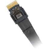 Icy Dock Cable SlimSAS x8 SFF-8654 > 2x SlimSAS x4 SFF-8654 negro