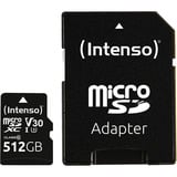 Intenso UHS-I Professional 512 GB microSDXC, Tarjeta de memoria negro