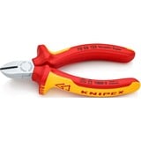 KNIPEX Cortaalambres aislado VDE 70 06 125, Alicates de corte rojo/Amarillo