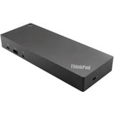 Lenovo Estación de acoplamiento híbrida ThinkPad USB-C con USB A reacondicionada negro