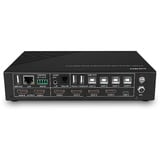 Lindy Conmutador KVM de 5 puertos Multiview sin interrupciones, Switch KVM negro
