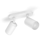 Philips Hue White & Color Ambiance Fugato foco doble, Luz de LED blanco