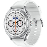 SAMSUNG Galaxy Watch 8 Classic 3,3 cm (1.3") AMOLED 46 mm Digital 438 x 438 Pixeles Pantalla táctil 4G Plata Wifi GPS (satélite), SmartWatch blanco, 3,3 cm (1.3"), AMOLED, Pantalla táctil, 64 GB, GPS (satélite), 63,5 g