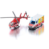 SIKU SUPER Mercedes-Benz ambulancia y helicóptero, Automóvil de construcción 