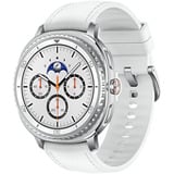 Samsung Galaxy Watch8 Classic (LTE, 46 mm), SmartWatch blanco, 46 mm), 3,3 cm (1.3"), AMOLED, Pantalla táctil, 64 GB, GPS (satélite), 63,5 g