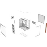 Thermaltake CA-1Z2-00M6WN-WS, Cajas de torre blanco/Madera