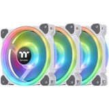 Thermaltake Riing Trio 12 RGB Radiator Fan White TT Premium Edition Universal Ventilador 12 cm Blanco 3 pieza(s) blanco, Ventilador, 12 cm, 500 RPM, 1500 RPM, 41,13 cfm, Blanco