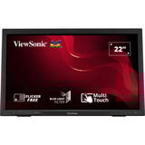 ViewSonic TD2223 pantalla para PC 54,6 cm (21.5") 1920 x 1080 Pixeles Full HD LED Pantalla táctil Multi-usuario Negro, Monitor LED negro (mate), 54,6 cm (21.5"), 1920 x 1080 Pixeles, Full HD, LED, 5 ms, Negro