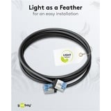 goobay Cable de parche ultraflexible Cat.6a slim, U/FTP negro