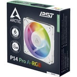 ARCTIC P14 Pro A-RGB Carcasa del ordenador Ventilador 14 cm Blanco 1 pieza(s) blanco, Ventilador, 14 cm, 400 RPM, 2500 RPM, 186 m³/h, Blanco