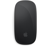 Apple Magic Mouse - Superficie Multi‑Touch negra, Ratón negro/Plateado, Ambidextro, Bluetooth, Negro