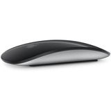 Apple Magic Mouse - Superficie Multi‑Touch negra, Ratón negro/Plateado, Ambidextro, Bluetooth, Negro