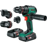 Bosch Taladro atornillador inalámbrico AdvancedDrill 18V-80 QuickSnap + accesorios, Taladro/destornillador verde/Negro