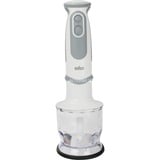 Braun MultiQuick 5 MQ5245WH licuadora 1,25 L Batidora de inmersión 1000 W Gris, Blanco, Batidora de mano blanco/Gris, Batidora de inmersión, 1,25 L, Picahielos, 1000 W, Gris, Blanco