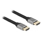 DeLOCK 83996 cable HDMI 2 m HDMI tipo A (Estándar) Negro, Gris gris, 2 m, HDMI tipo A (Estándar), HDMI tipo A (Estándar), 3D, 48 Gbit/s, Negro, Gris