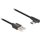 DeLOCK Cable USB 2.0, conector USB-A macho > conector USB-C macho negro