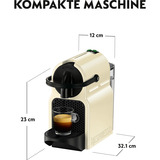 DeLonghi EN80CW Semi-automática Macchina per caffè a capsule 0,8 L, Cafetera de cápsulas crema, Macchina per caffè a capsule, 0,8 L, Cápsula de café, 1260 W, Crema de color