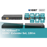 Digitus DS-55508, Alargador de HDMI negro