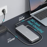 Digitus Estación de acoplamiento USB-C de 13 puertos gris/Negro