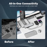 Digitus Estación de acoplamiento USB-C de 13 puertos gris/Negro