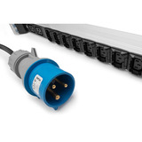 Digitus PDU IT básica con perfil de aluminio, 24x C13, 4x C19, Regleta negro/Aluminio