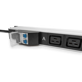 Digitus PDU IT básica con perfil de aluminio, 24x C13, 4x C19, Regleta negro/Aluminio