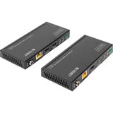 Digitus Set Extensor HDMI 4K HDBaseT, 150 Metros, Alargador de HDMI negro