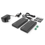 Digitus Set Extensor HDMI 4K HDBaseT, 150 Metros, Alargador de HDMI negro