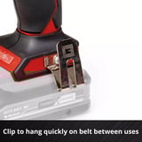 EINHELL Atornillador de impacto profesional inalámbrico TP-CI 18/220 Li BL - Solo, 18 Voltios, Tornillo de percusión negro/Rojo